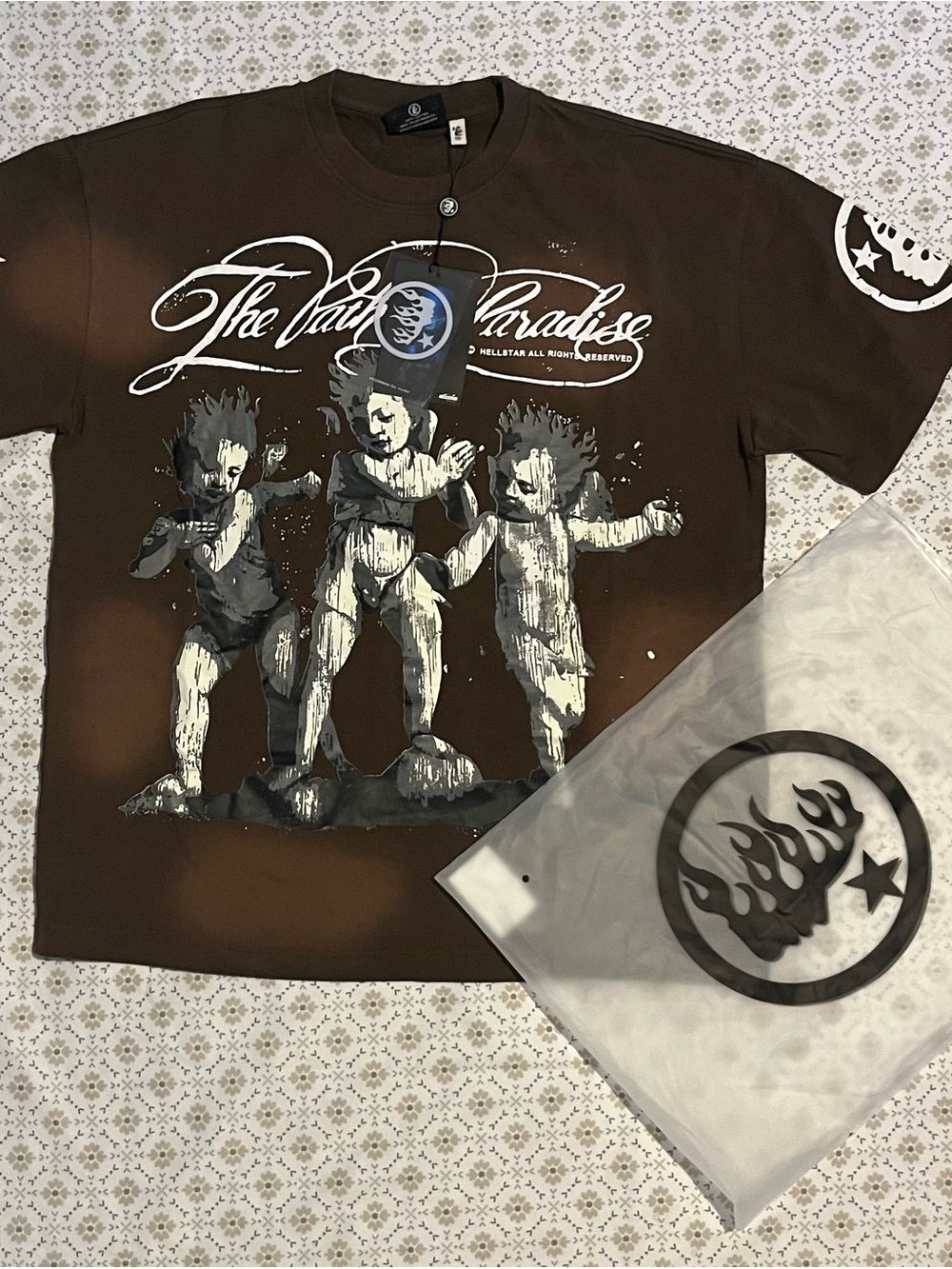 Brown Graphic Short-Sleeve Tee